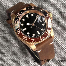 Relógio masculino automático Cusn8 bronze real NH34A GMT 200M pulseira de couro impermeável comprar usado  Enviando para Brazil