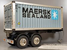 Hercules MAERSK 20 Foot Container trailer w/ Tamiya RC Toy 1/14 light kit 56502  for sale  Arcadia