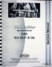 Caterpillar D4D Crawler Service Repair Manual sn 20J1 up for sale  Shipping to Canada