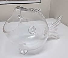 bowl fish style glass vase for sale  La Mesa
