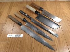 Juego de 5 cuchillos de cocina para chef japonés YANAGIBA NAKIRI TAKOHIKI Japón PA219 segunda mano  Embacar hacia Argentina