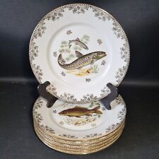 Assiettes poisson porcelaine d'occasion  Thiron-Gardais