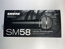 Usado, Microfone vocal Shure SM58-LC com clipe de microfone, bolsa, transformador, cabo e capa de espuma comprar usado  Enviando para Brazil