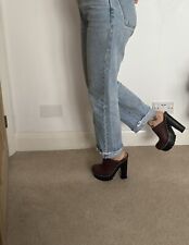 platform clogs mules for sale  LONDON