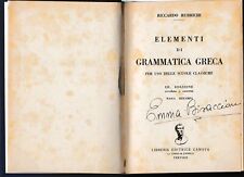 Elementi grammatica greca usato  Italia