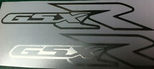2 X  MIRROR CHROME  SUZUKI GSX-R   VINYL DECAL STICKERS  170mm x 33mm  for sale  Shipping to South Africa