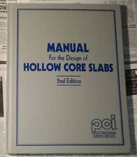 Manual para el diseño de losas de núcleo hueco - 2a edición - 2a edición PCI 1998 segunda mano  Embacar hacia Argentina