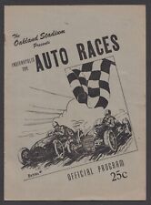 1947 Oakland Stadium Indy tipo programa de corridas automáticas Califórnia comprar usado  Enviando para Brazil