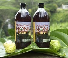 Usado, 100% HAWAIANO WAILUA RIVER NONI JUGO orgánico certificado: dos botellas de vidrio de 32 oz segunda mano  Embacar hacia Argentina