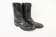 Vtg  Lucchese Roper Mens Full Quill Ostrich Western Cowboy Boots 14 D RoundToe for sale  Shipping to South Africa