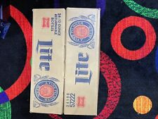 Vintage 1981 Miller Lite plisner Garrafa De Cerveja 24 12oz Estojo Caixa De Papelão Vazia comprar usado  Enviando para Brazil