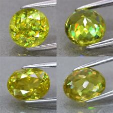 Natural Greenish Yellow With Rainbow Luster Sphene, Madagascar - Round, Oval  for sale  Shipping to South Africa