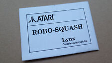 Manuel du jeu Atari Lynx - Robo-Squash - #1 na sprzedaż  PL