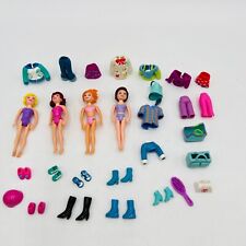 Lot of Polly Pocket Fashion Dolls Mix Lot: 4 Dolls And Accessories, used for sale  Shipping to South Africa