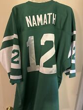 Camiseta deportiva Mitchell & Ness NFL para hombre retro de los New York Jets Joe Namath talla 60 5XL segunda mano  Embacar hacia Argentina