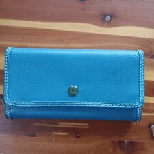 Usado, Carteira clutch feminina tríplice azul-petróleo Tommy Hilfiger  comprar usado  Enviando para Brazil