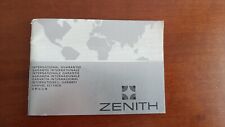 Zenith international warranty usato  Breno