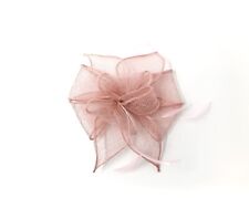 Pink feather fascinator for sale  Shipping to Ireland