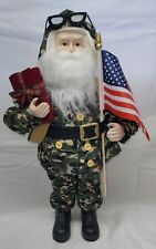 Usado, Decoração de Natal boneca figura de Papai Noel bandeira americana camuflagem militar comprar usado  Enviando para Brazil