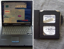 Raro Compaq Armada M700 40GB HD completo com porta bandeja Windows 98 Caddy TESTADO. comprar usado  Enviando para Brazil