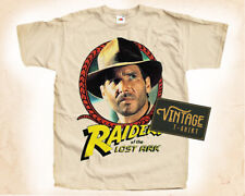 Indiana Jones Raiders T SHIRT Plakat filmowy Vintage Naturalna koszulka rozmiary od S do 5XL, używany na sprzedaż  PL