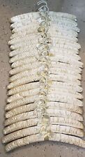 Padded Satin Hangers Lingerie Clothes Ivory Cream Lot of 20 with Bows EX COND for sale  Shipping to South Africa