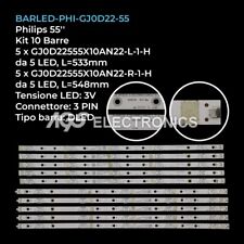 KIT 10 BARRE STRIP LED TV PHILIPS 55PUS680412, 55PUS7394,TPT550J1-QUBH84K comprar usado  Enviando para Brazil