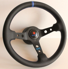 Steering Wheel fits SUZUKI SAMURAI Sidekick Jimny leather Leather Deep  85-98' for sale  Shipping to South Africa