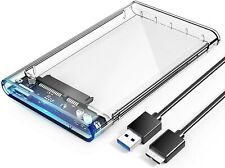 ORICO 2.5'' USB 3.0 External Hard Drive Enclosure USB3.0 to SATA Portable Clear  for sale  Shipping to South Africa