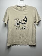 Camiseta Uniqlo UT collection Disney Steamboat Willie Mickey Mouse média bege comprar usado  Enviando para Brazil