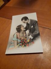 Cartolina vintage coppia usato  Brescia