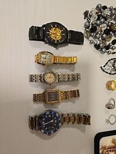 Lote de collares de joyería de disfraz anillos y relojes de colección segunda mano  Embacar hacia Mexico