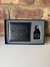 No antiguo de Jack Daniels Billetera y llavero de cuero en caja de 7 marcas segunda mano  Embacar hacia Mexico