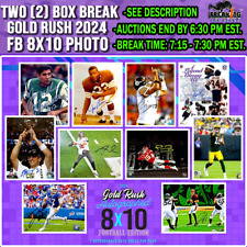 BAL Ravens Two (2) Box Gold Rush 2024 Football 8x10 Photo Break (THU) comprar usado  Enviando para Brazil