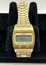 Antigo Relógio Seiko Masculino 33mm Digital Tom Dourado LEIA!!! Peças/reparos 0439-5007 comprar usado  Enviando para Brazil