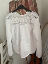 Bluse creme stickerei gebraucht kaufen  Frankenthal