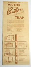 Vintage Victor Conibear Trap Instruction Pamphlet for sale  Shipping to South Africa