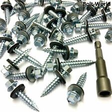 Used, CORRUGATED TIMBER TEK TEC ROOFING SHEETING SCREWS / SELF DRILLING METAL TO WOOD for sale  Shipping to South Africa