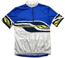 Usado, Camiseta masculina Decathlon vintage feita na França azul abstrata bicicleta ciclismo GG comprar usado  Enviando para Brazil