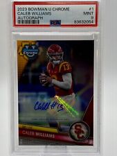 Used, 2023 Bowman Chrome U Caleb Williams Auto Prospect Rookie #1 PSA 9 USC Trojans for sale  Shipping to South Africa