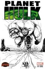 Planet Hulk 1 (2015) Capa em Branco Variante Quadrinhos com Arte Original Dcastr ARG CERTIFICADO DE AUTENTICIDADE 150 comprar usado  Enviando para Brazil