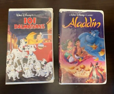 Usado, Lote de 2 Fitas VHS Disney Black Diamond -Aladdin - 101 Dálmatas comprar usado  Enviando para Brazil