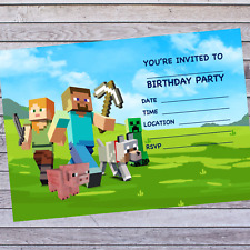 Minecraft birthday party for sale  LYDNEY