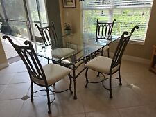 glass dining dinette table for sale  Naples