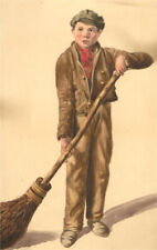 Early 20th Century Watercolour - Boy Sweeping for sale  Shipping to South Africa