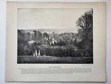 Used, Old Antique Print 1890's Sights and Scenes Truro from Kenwyn for sale  Shipping to South Africa