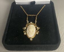 antique cameo necklace Estate Find for sale  Shipping to South Africa