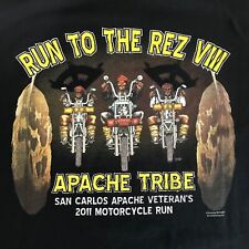 Usado, Camiseta 2011 Run to the Rez VIII Grande San Carlos Apache Veterans Motorcycle Run comprar usado  Enviando para Brazil