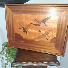 Vintage marquetry picture for sale  PETERBOROUGH