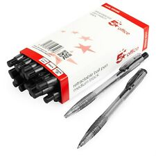 Usado, 20 canetas esferográficas retráteis de alta qualidade caneta esferográfica média Biros preta comprar usado  Enviando para Brazil
